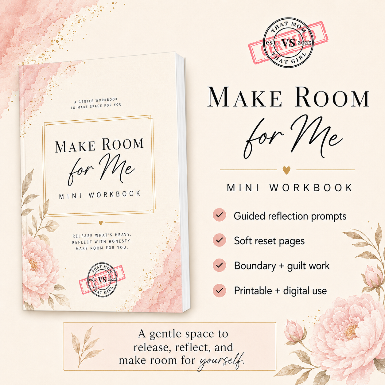 Make Room for Me Mini Workbook